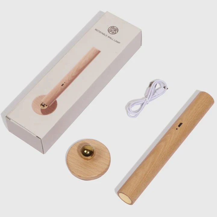 مصباح جداري خشبي – أناقة ودفء طبيعي