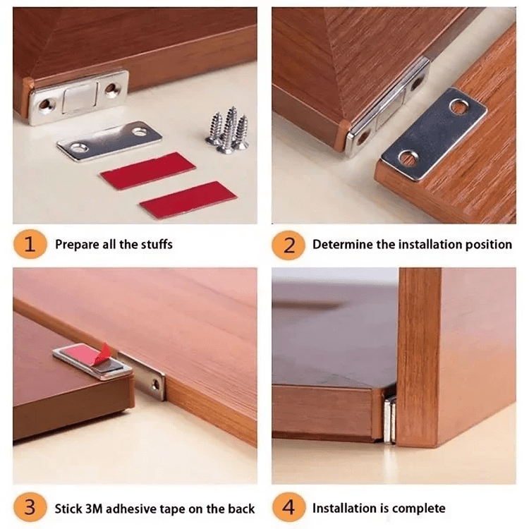 Chiusura di sicurezza compatta – Proteggi i tuoi oggetti con un clic (x4) 