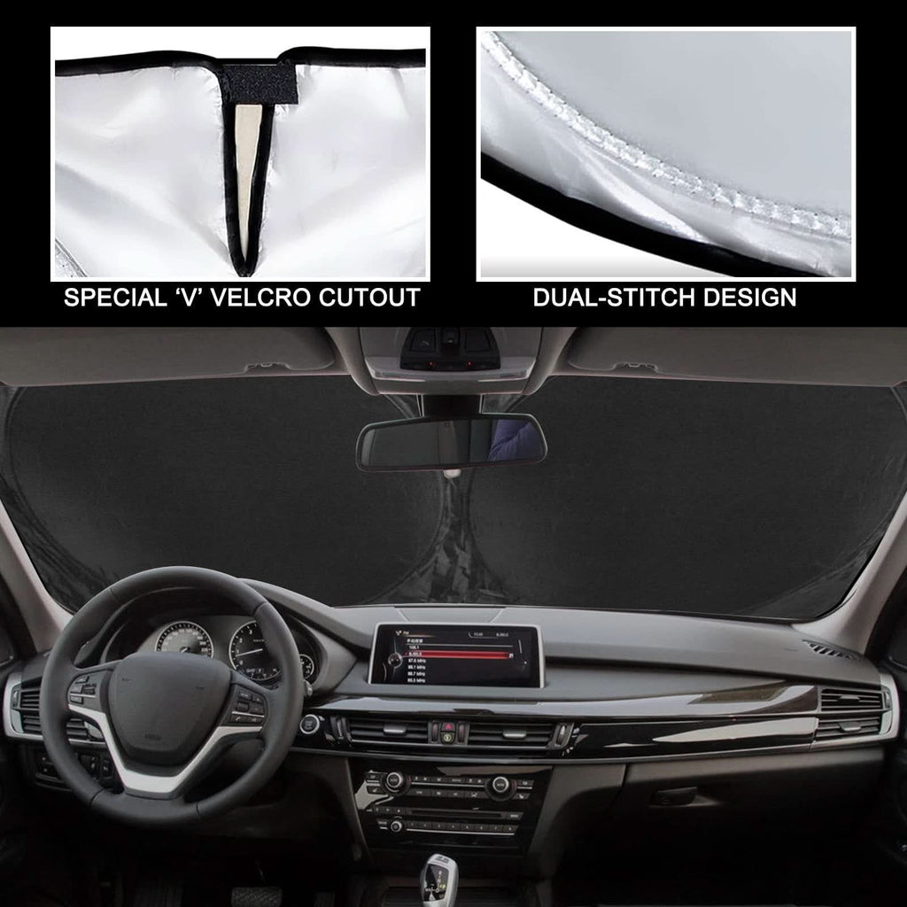 Custom and effective car sunshade heat protection 