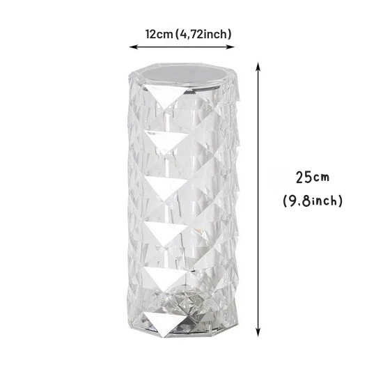 Decoratieve LED-lamp in kristalstijl 