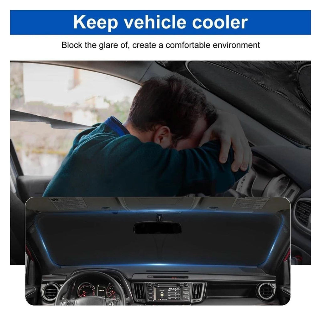 Custom and effective car sunshade heat protection 