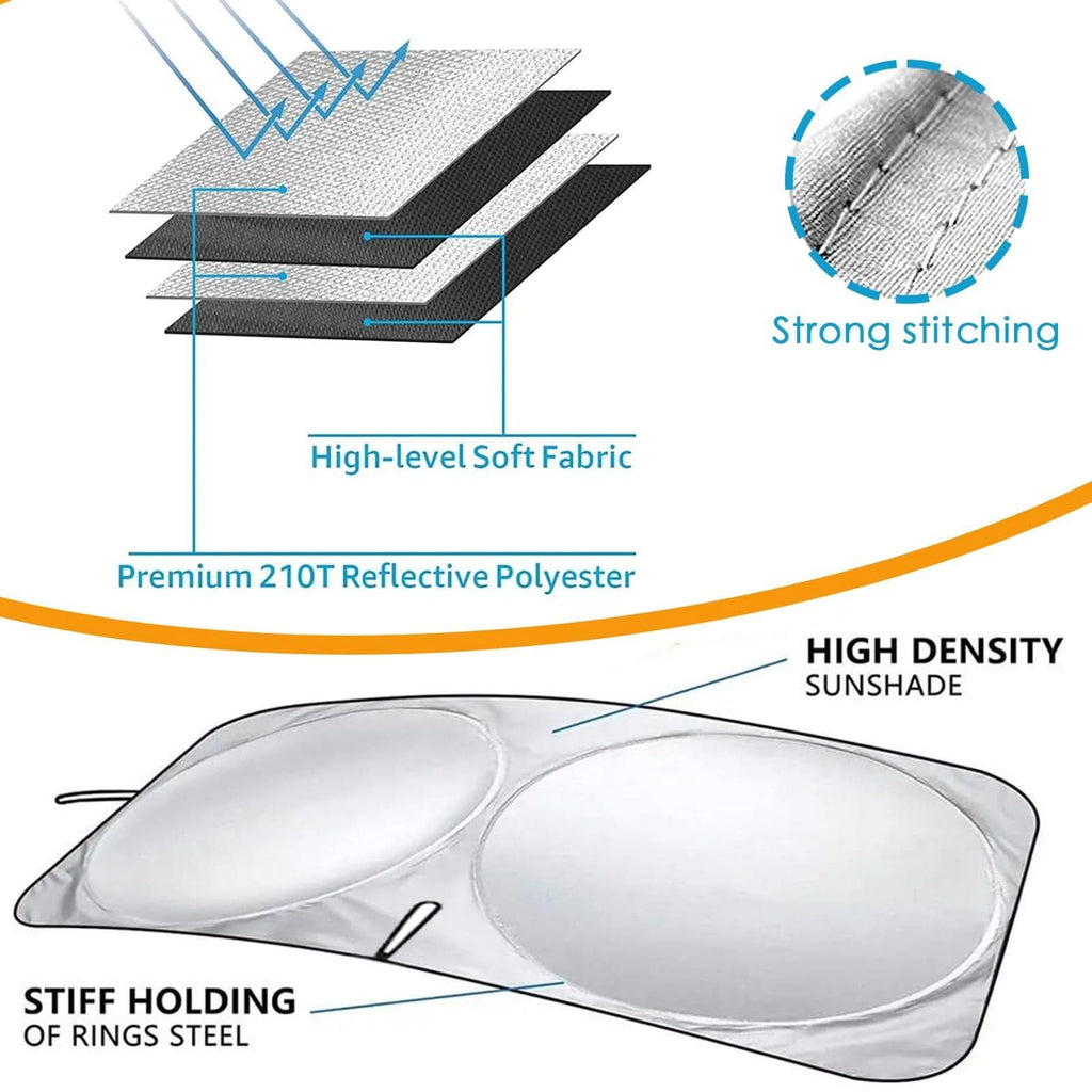 Custom and effective car sunshade heat protection 