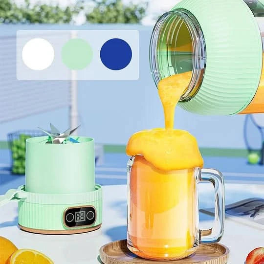 Bärbar blender för färsk juice när som helst 