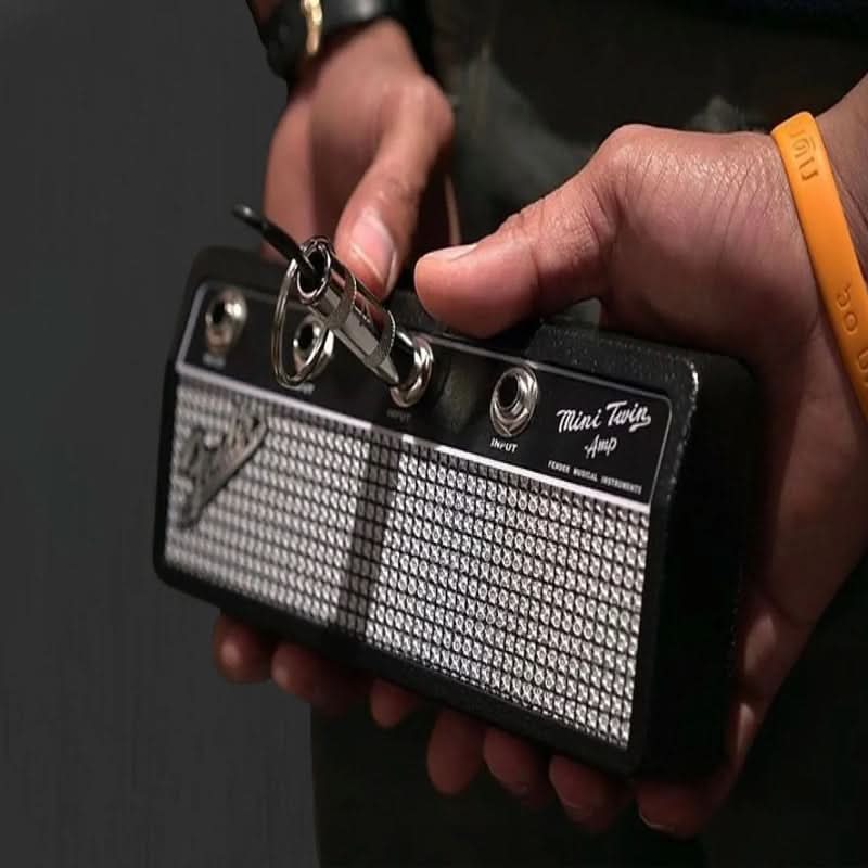 Store your keys in style with a rock keychain 