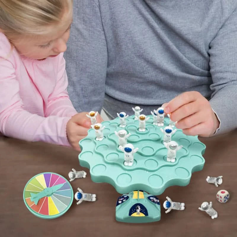 Jeu d’équilibre astronautes pour stimuler l’apprentissage