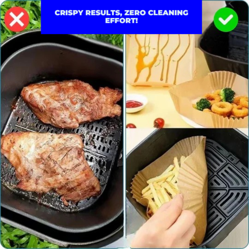 Praktické pečicí papíry pro Air fryer – Čistota a úspora času 