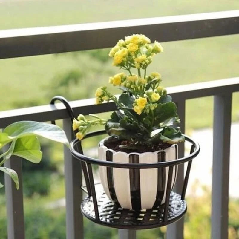 Soporte suspendido para macetas de flores 